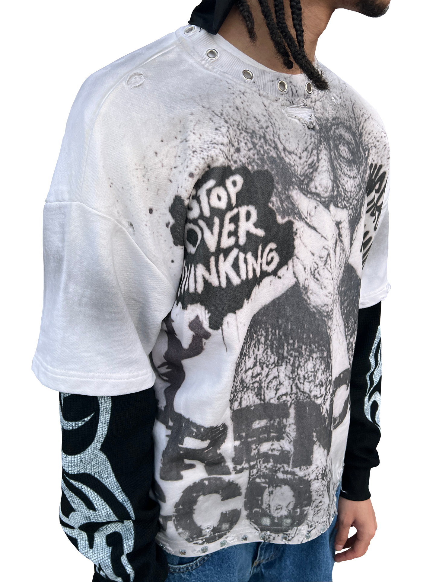 "Stop Overthinking" Double-Layered Thermal Knit Long Sleeve & Graphic Tee | Pre-Oder Now Live!