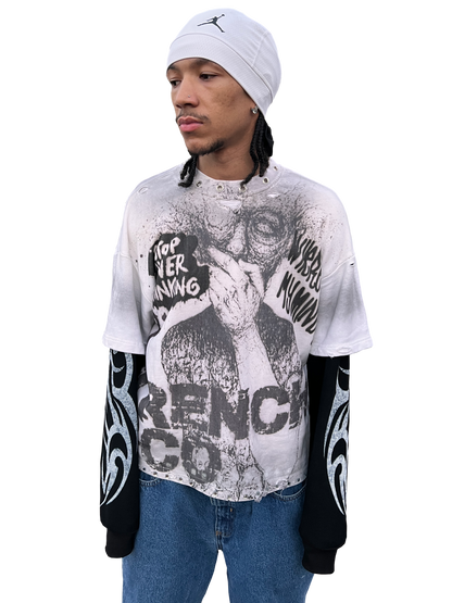 "Stop Overthinking" Double-Layered Thermal Knit Long Sleeve & Graphic Tee | Pre-Oder Now Live!