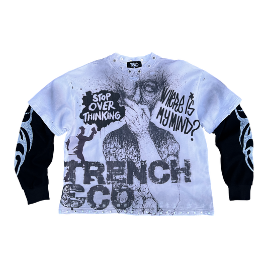 "Stop Overthinking" Double-Layered Thermal Knit Long Sleeve & Graphic Tee | Pre-Oder Now Live!