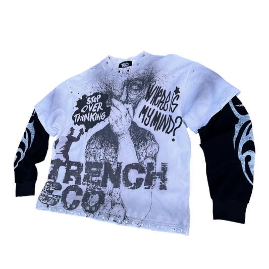 "Stop Overthinking" Double-Layered Thermal Knit Long Sleeve & Graphic Tee | Pre-Oder Now Live!